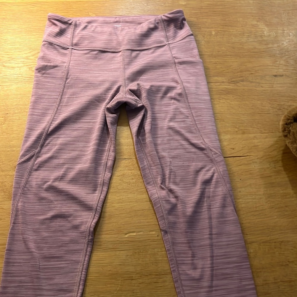 Athleta girl leggings size 14 purple pink